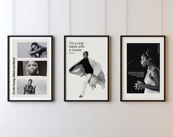 Nina Simone Print Set: Black Excellence Home Decor (Digital Download)