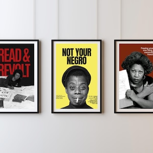 James Baldwin Toni Morrison Maya Angelou Quote Print Bundle Literary Wall Art Digital Download Collection Black Authors Poster