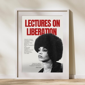 Angela Davis Radical Feminist Art Print: Lectures on Liberation (Digital Download)