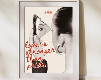 Sade Quote Love Poster: Romantic Bedroom Wall Art (Digital Download)