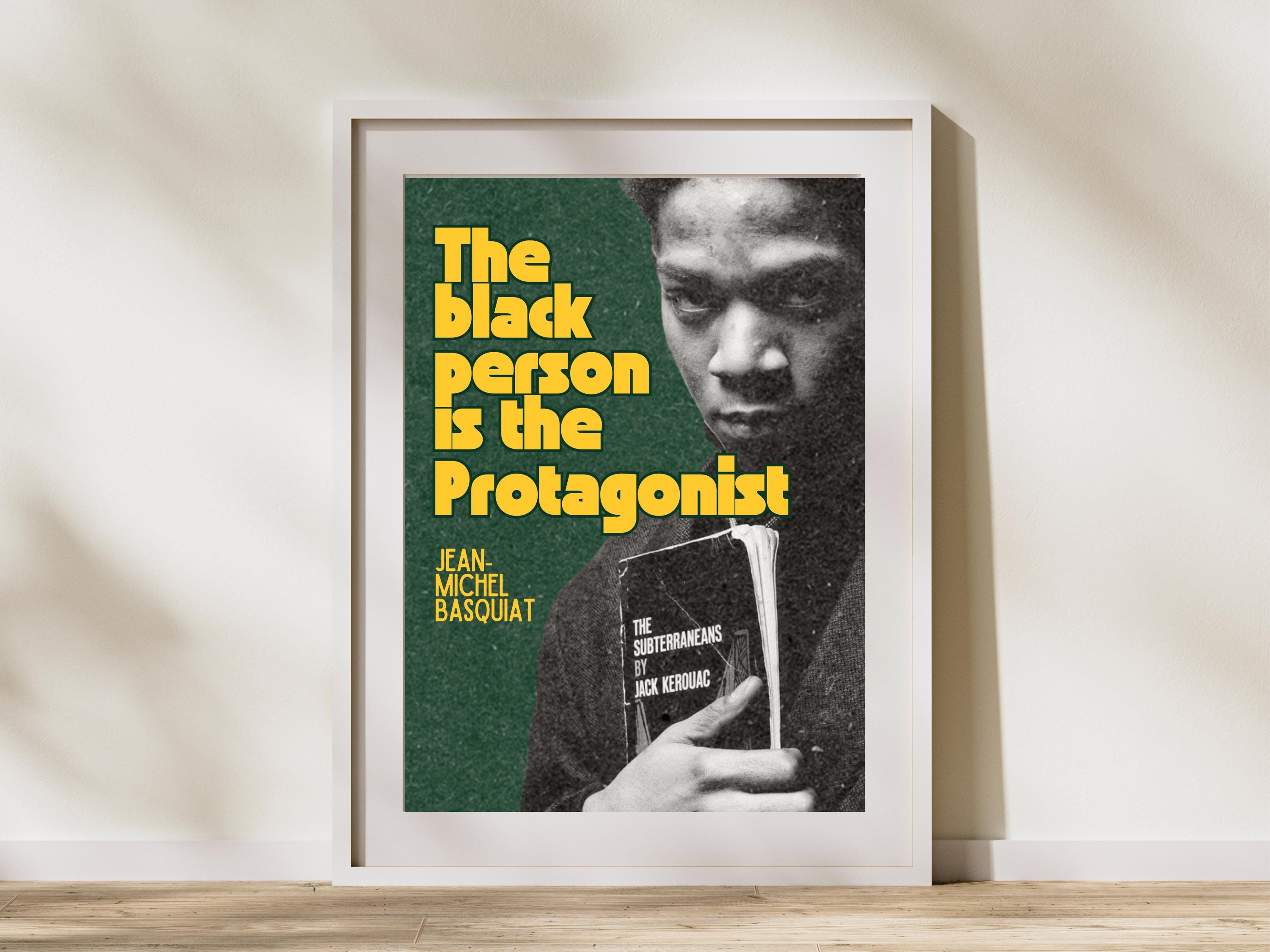 Basquiat Literary Art Print: Beat Generation, African American Art (Digital Download