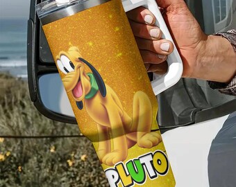 Pluto Hundebecher 40 Unzen, Pluto Kaffeebecher Thermobecher, Pluto Henkelbecher 40 Unzen