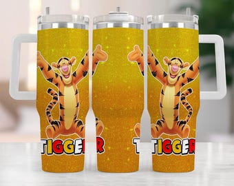 Tigger Tumbler 40oz, Tigger Lion King Kaffeebecher Thermobecher, Tigger Henkelbecher 40oz