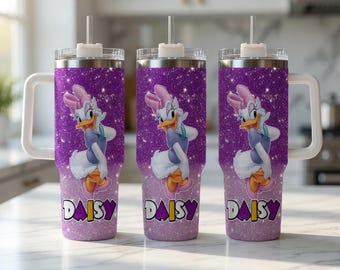 Daisy Duck Becher 40 Unzen, Daisy Duck Kaffeebecher Isoliertasse, Daisy Duck Grifftasse 40 Unzen