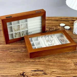 Elegant Wood Jewelry Box for Mom - Personalized with Love for Mother&#39;s Day & Everyday Treasures