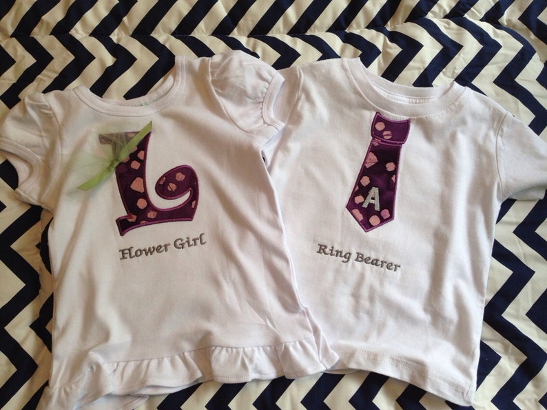 Flower Girl and Ring Bearer Shirts Etsy
