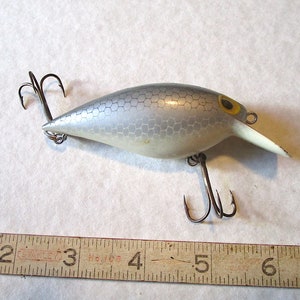 Vintage Fishing Lure, STORM, Size 7 SUBWART Lure, Silver SHAD 260, Top  Water, 2 Triple Hook, Fishing Tackle, Plastic Spoonbill, Gift Idea 