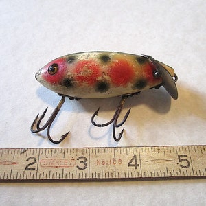 New in Box Creek Chub Jointed Darter in Frog; Beautiful Lure with Gold Eyes