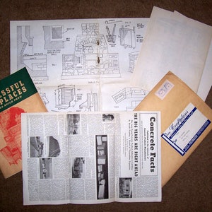 Old Vintage Building Plans! Indoor/outdoor fireplaces, masonry- great reading!