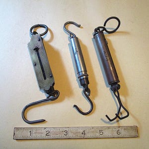 SALE! AW446 Was 32-- Lot of 3 Vintage Pocket or Fishing Tackle Box Scales!  All Different-very Old & Unusual! Nice With Lures or Misc! - Etsy