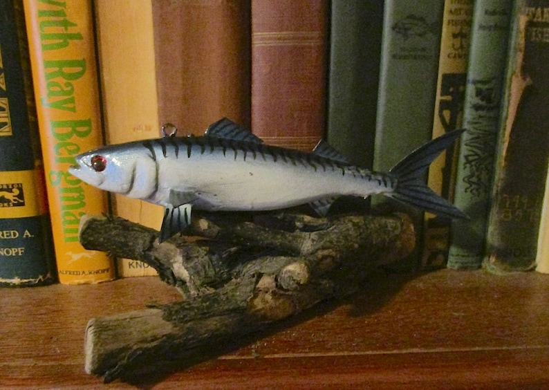 WAS 50 MACKEREL! James Stangland Saltwater Fish decoyCarving SALE