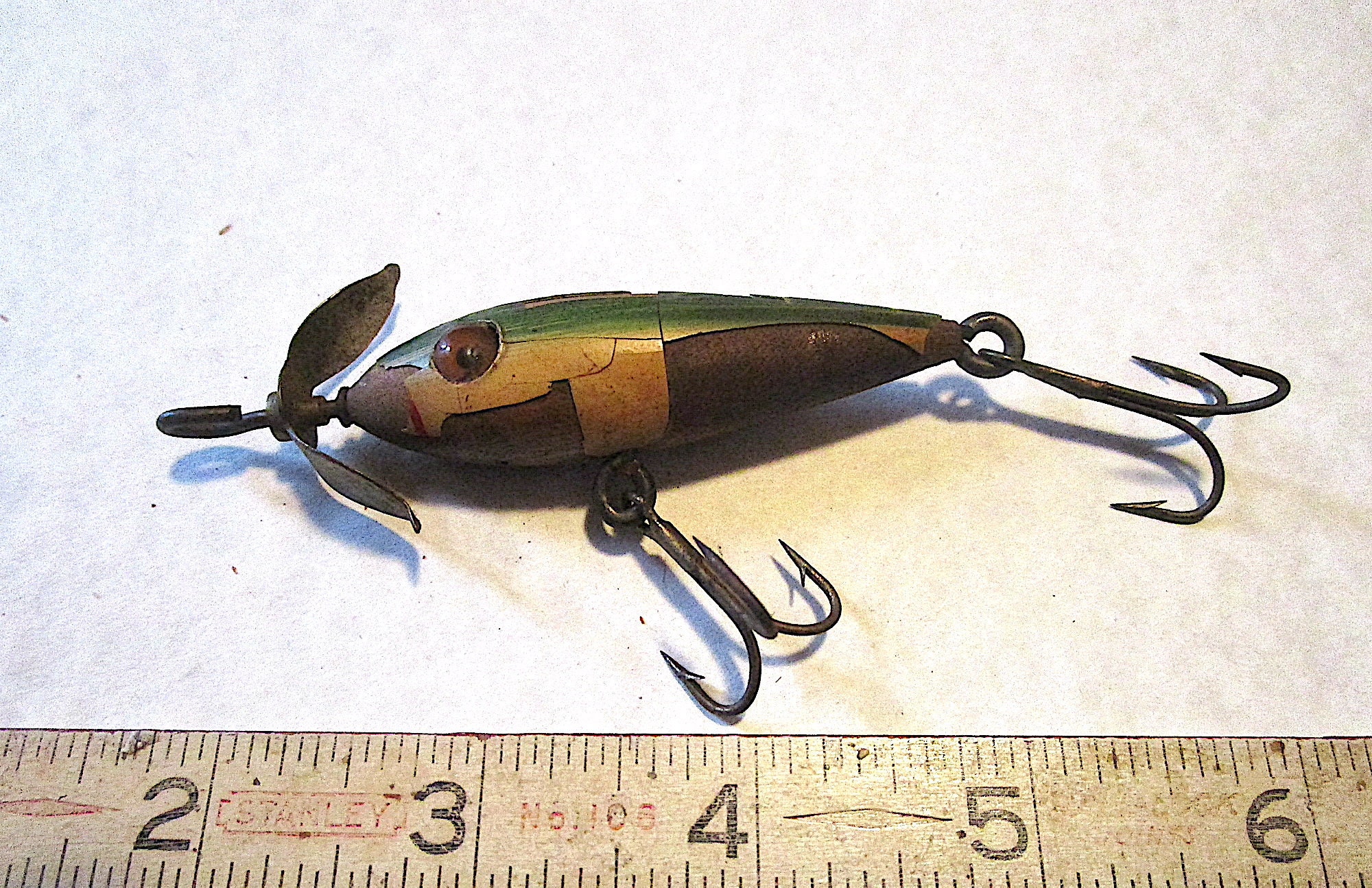 F206 VERY Old Joe Pepper NY Wooden Minnow Old Fishing Lure A REAL Vintage  Classic, and Hugely Scarce Hardly Ever See One 