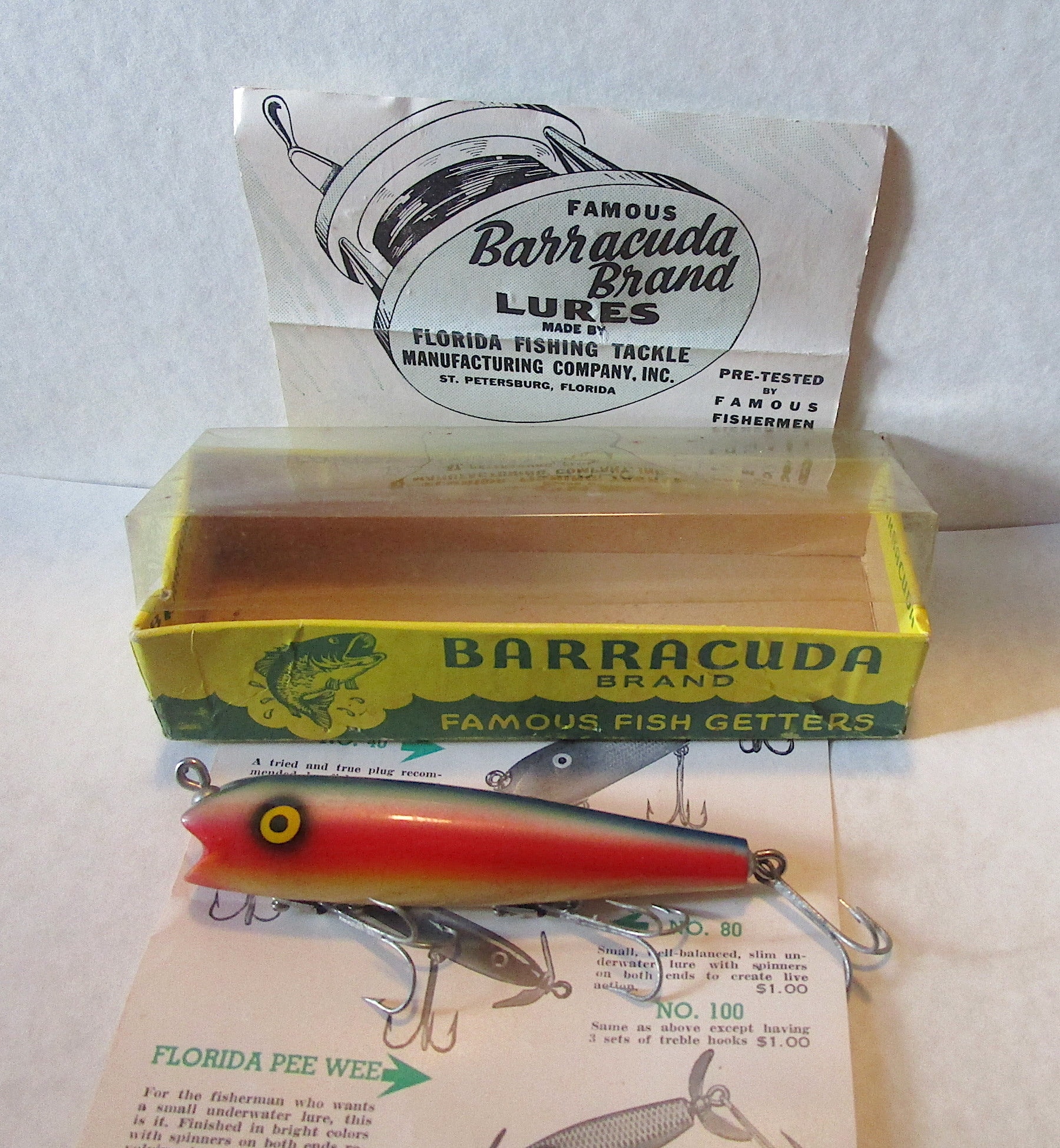 LR18 Old Barracuda NO. 40 twitchin cuda Mint in Box Rainbow A