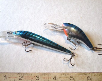 QG23 Old Stock, Vintage Bagleys Fat Cat Crank Bait Fish Lure Great Color,  Great Condition, Great Lure 