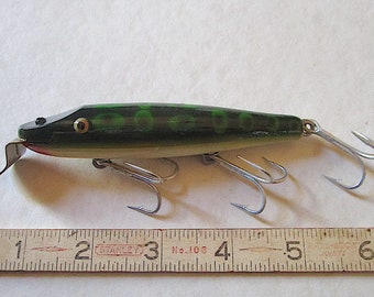 New Old Stock Vintage Snag Proof Frog Fishing Lure Black 