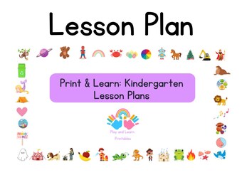 Plano de aula para educação domiciliar na educação infantil - Pacote de aprendizagem pré-escolar - Currículo em PDF para impressão