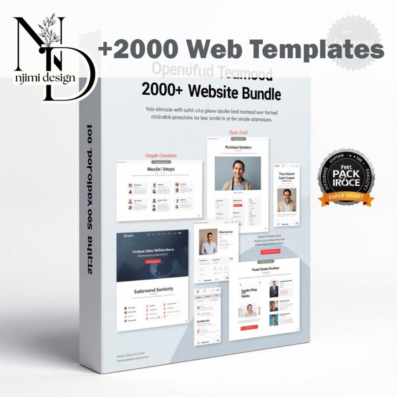 2000+ Website Templates Mega Bundle: Canva, Figma, HTML + Shopify Bonus ...