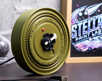 Altavoz Landmine estilo militar con Bluetooth, USB, audio, impresión 3D, CoD, decoración de escritorio para juegos, sistema de sonido estéreo, regalo táctico genial para jugadores, estantería