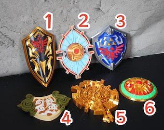 Juego de imanes para nevera con el escudo de Zelda, decoración magnética impresa en 3D de Tears of the Kingdom, regalo para gamer, BOTW, sorpresa de cumpleaños, imán de videojuego LoZ
