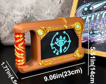 Legend of Zelda Sheikah Slate Cosplay Prop 3D Printed Replica Hand Painted PLA Gamer Gift Breath of the Wild Display Piece Cosplay Accessory