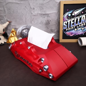 Brembo Brake Caliper Tissue Box 3D Printed Racing Paper Towel Holder for Car Enthusiasts Automotive Desk Decor Sports Car Lover Gift for Him