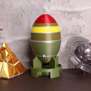 Fallout Mini Nuke Replica 3D-geprint mini-kernbommodel voor verzamelaars Home Decor Gaming-fan Fallout Memorabilia Collectible Bomb Model