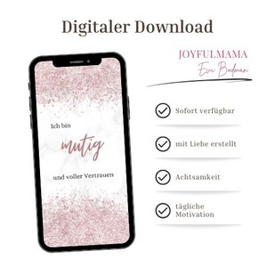 Affirmations for a relaxed pregnancy & birth – as mobile wallpapers! As a gift, for hypnobirthing and birth preparation