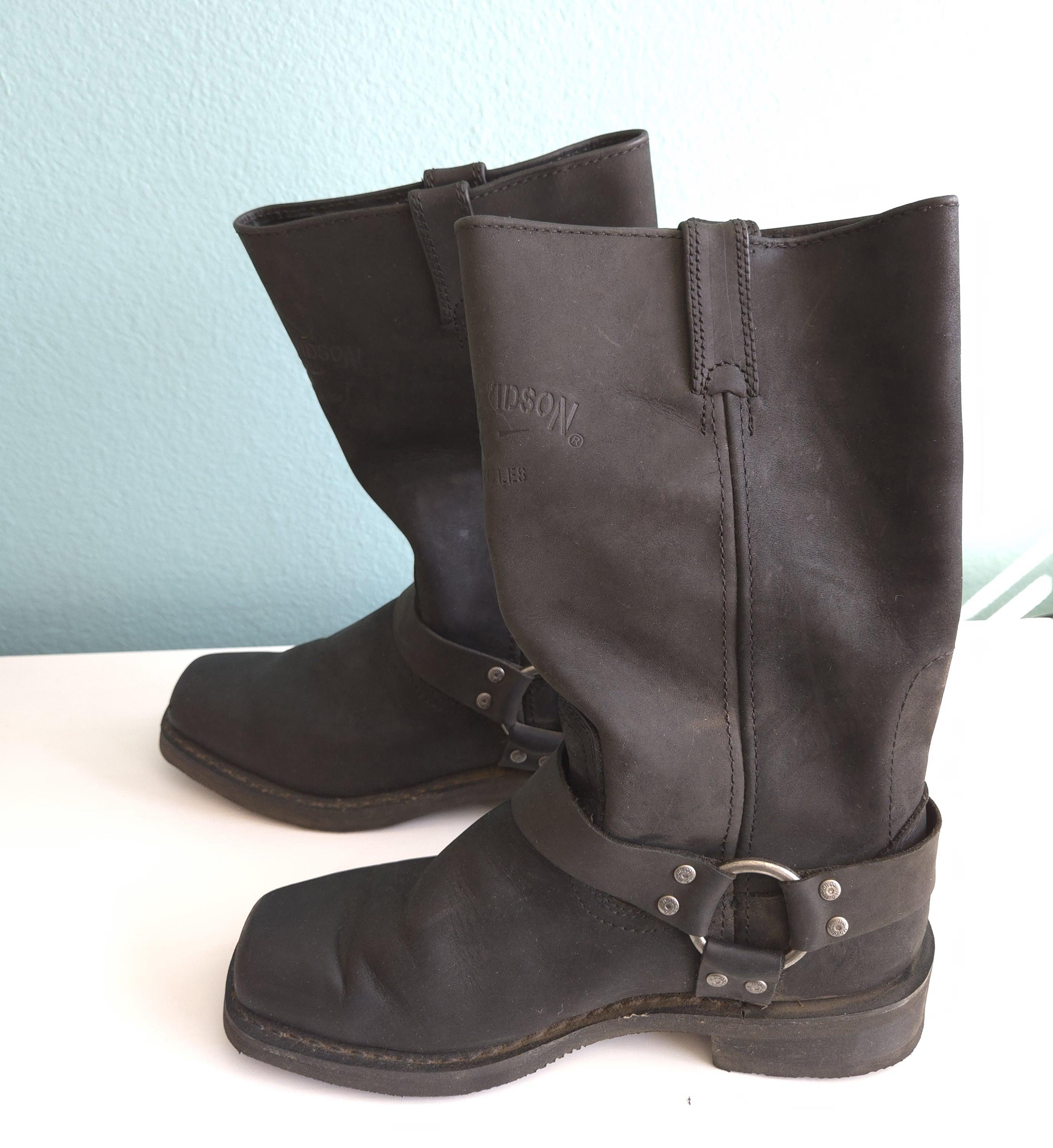 Harley Davidson Bowden Black leather Harness Motorcycle Boots size 8.5 11.5” 41KLeJ-VNUL._AC_UY1000_.jpg main image 2