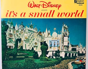 Vintage 1964 Disneyland “It’s A Small World” Book & Record LP Set 3925 Walt Disney VG