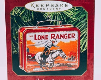 Vintage 1997 Hallmark Keepsake Lone Ranger Lunchbox Ornament