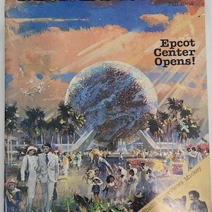 Vintage Disney News Magazine 1982 Collectible Disneyana Memorabilia Epcot Grand Opening