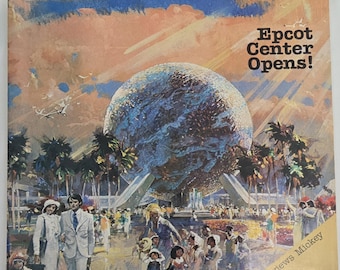 Vintage Disney News Magazine 1982 Collectible Disneyana Memorabilia Epcot Grand Opening