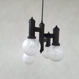 Vintage Pendant Lamp / Pendant Lamp / Glass / Lighting / Ceiling Light / Mid Century Modern / 80s / Yugoslavia