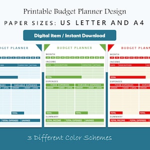 budget planner template | budget planner sheet | budget planner tracker | budget digital planner | budget planner printable | printable PDF
