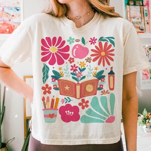 Boho Floral Teacher Png, Back to School Png, Trendy Teacher Appreciation Gift, Teacher Wildflowers Png, Retro Teacher png, Teacher Shirt PNG
