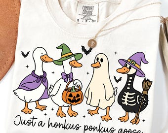 Funny Halloween Goose PNG: Honkus Ponkus Design (Digital Download