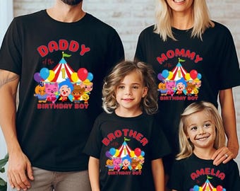 Plim Plim Family Birthday Shirts | Matching Circus Outfits