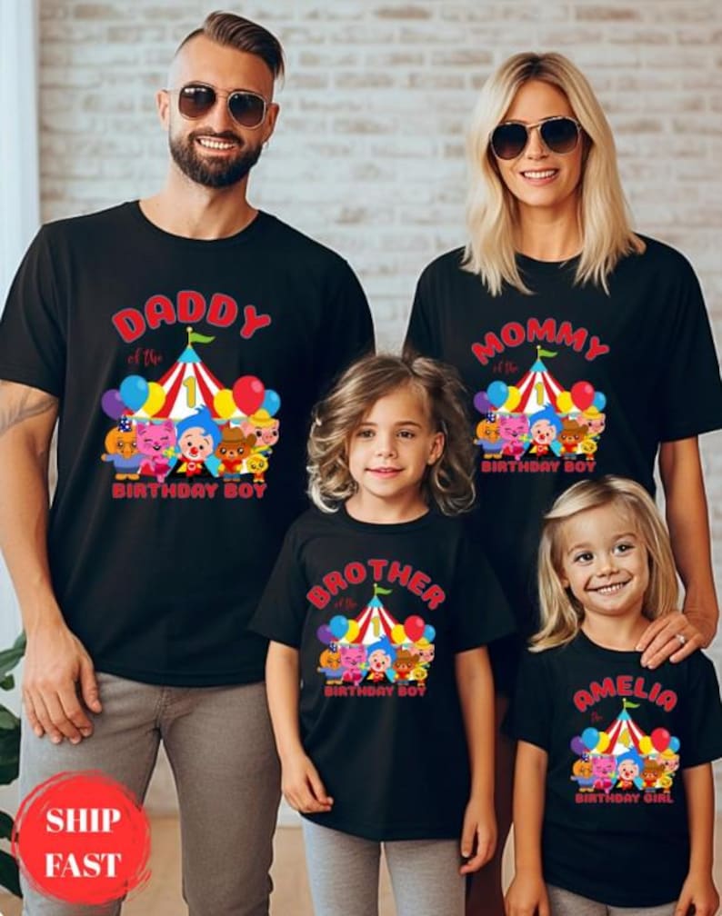 Plim Plim Family Birthday Shirts
