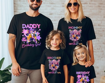 Custom Kpop Demon Hunters Birthday Shirt, Personalized Anime Party Tee