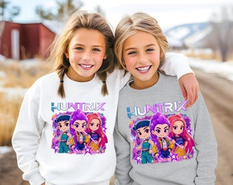 Huntrix Kpop Youth Sweatshirt, Huntrix Girls Hoodie, Huntrix Demon Hunters TShirt, Mira Rumi Joey Shirt