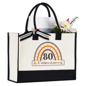 80 Birthday Gift, Hello 80 tote Bag80 & Fabulous Tote Bag, Birthday Tote Bag, 80 Birthday, Cheers to 80 Years, 80th birthday Tote Bag