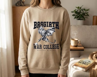 Basgiath War College Sweatshirt, Fourth Wing Hoodie, Xaden Riorson Dragon Rider Shirt, Iron Flame Onyx Storm Merch, Bookish Gift for Reader