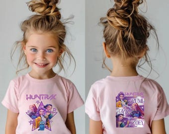 Huntrix T Shirt, Demon Hunters Shirt, Huntrix Girls T Shirt, Mira Rumi Joey Shirt, Demon Hunter Kids Shirt, Gift For Kpop Fan, Kpop Movie