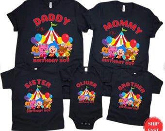 Plim Plim Family Birthday Shirts | Matching Circus Outfits
