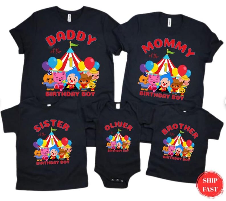 Plim Plim Family Birthday Shirts