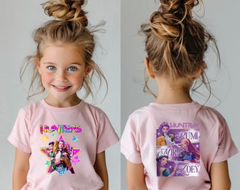 Huntrix Demon Hunters T-Shirt, Kpop Movie Mira Rumi Joey Graphic Tee
