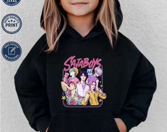 Saja Boys Youth Sweatshirt, Kpop Anime Boy Group Hoodie