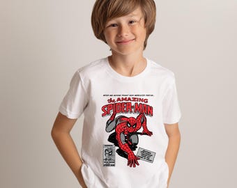Vintage 90s Spider-Man T-Shirt, Retro Comic Book Graphic Tee, Classic Marvel Superhero Shirt, Peter Parker Fan Gift.