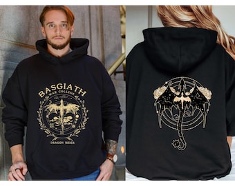 Fourth Wing Sweatshirt: Basgiath War College Dragon Rider Hoodie