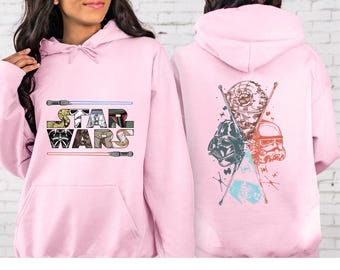 Disney Star Wars Sweatshirt, Mandalorian Sweatshirt, Galaxy's Edge Hoodie, Darth Vader, Chewbacca ,Star Jedi Sweatshirt